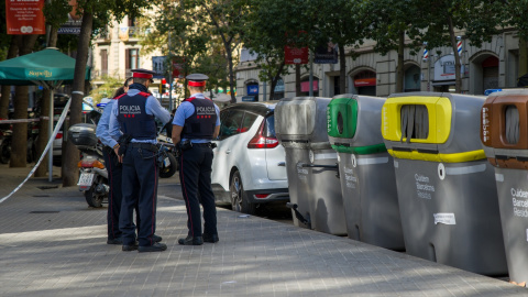 Agentes de Policía en Barcelona. Foto de archivo.