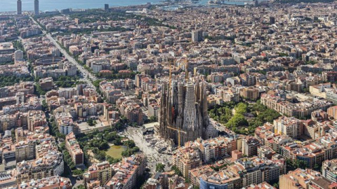 Vista de la Sagrada Família, en Barcelona.