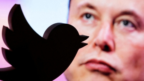 Imagen del logo de Twitter y Elon Musk - 16/12/2022