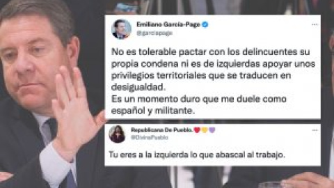 Los tuiteros responden a Page tras cargar contra el Gobierno: "Eres a la izquierda lo que Abascal al trabajo"