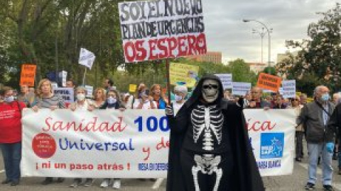 Miles de personas dicen "basta ya" en Madrid a la gestión de Ayuso contra la sanidad pública