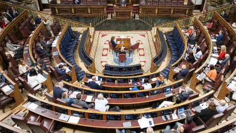 El hemiciclo durante el Pleno del Congreso, a 13 de junio de 2024.