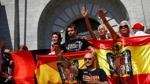 Manifestantes franquistas