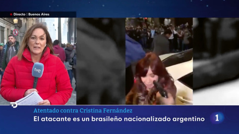 19/12/22 Imágenes retransmitidas en TVE del intento de asesinato de Cristina Fernández de Kirchner el pasado 1 de septiembre.