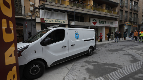 Inmediaciones de la calle San Miguel de Zaragoza donde un hombre ha asesinado a su mujer, a 20 de diciembre de 2022.