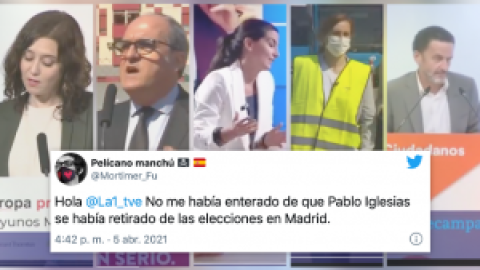 "Lo que no se nombra no existe": críticas a TVE por "invisibilizar" a Iglesias en su Telediario del lunes