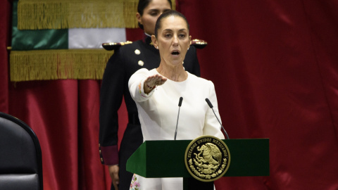 Claudia Sheinbaum jura como nueva presidenta de México, a 1 de octubre de 2024.