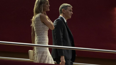 Begoña Gómez y Pedro Sánchez, en el Festival de San Sebastián.