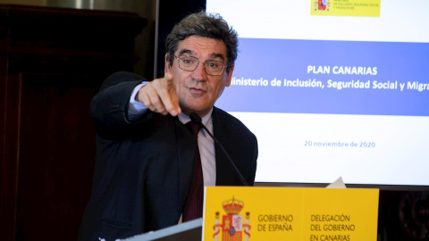 El ministro de Inclusión, Seguridad Social y Migraciones, José Luis Escrivá, ha presentado en Las Palmas de Gran Canaria las principales líneas del plan de choque ante la presión migratoria.