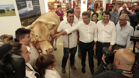 Feijóo y Mañueco visitan en Salamanca la Feria agropecuaria SALAMAQ