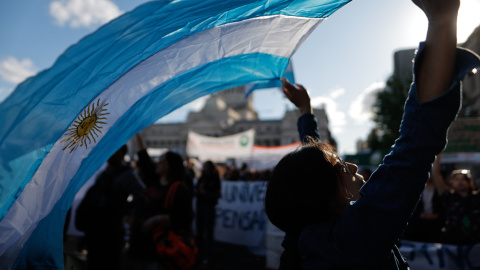 Manifestación por la educación pública Argentina