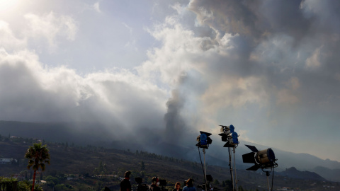 21/09/2021 prensa en la erupción del volcán