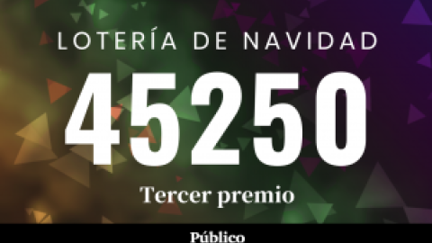 45250, el tercer premio de la Lotería de Navidad 2022