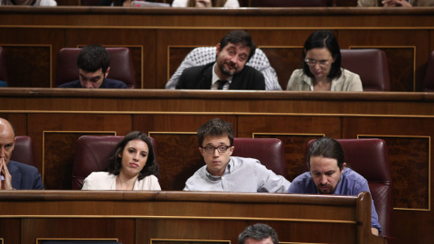 Iñigo Errejon e Irene Montero.