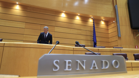 20/12/2022.- El presidente del Senado, Ander Gil, después de que la Comisión de Justicia de la Cámara Alta haya dado este martes luz verde al dictamen de la ley que deroga la sedición y rebaja las penas por malversación, una iniciativa de la que, por