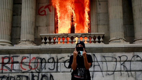 Protestas de este sábado en Guatemala