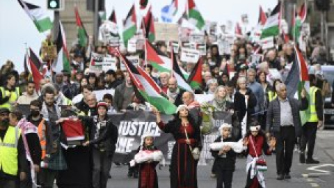 Miles de personas asisten a manifestaciones en todo el mundo en apoyo a Palestina