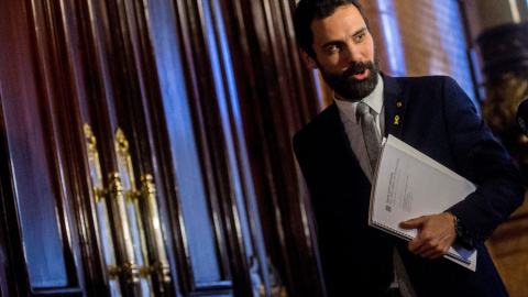 El presidente de la cámara catalana, Roger Torrent.- EFE