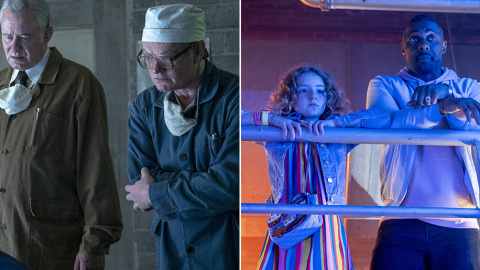 Lo mejor y peor en series de lo que llevamos en 2019. Fotograma de 'Chernoby' y de 'Turn up Charlie'.