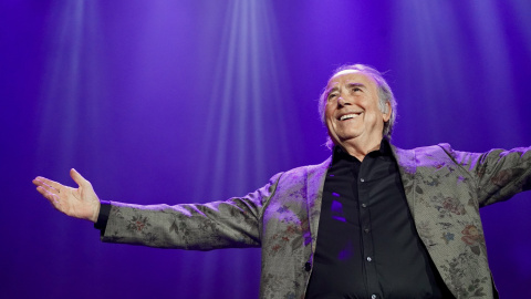 Joan Manuel Serrat ahir al Palau Sant Jordi.