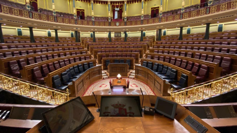 Vista general del Congreso de los Diputados desde la tribuna de oradores. E.P./Eduardo Parra