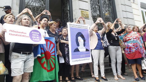 Miembros de varias asociaciones de mujeres, entre las que destacan el Foro de Madrid contra la Violencia a las Mujeres, la Plataforma 7N, la Plataforma 25 de Noviembre contra la Violencia de Género de Granada y la Red Estatal contra la Violencia de Géne