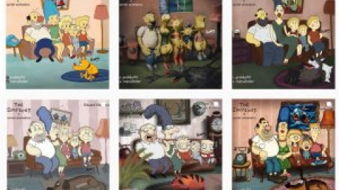 "¿Cómo serían los Simpson si se hubieran creado en la URSS?": el hilo viral de la familia más famosa del mundo dibujada con un trazo soviético