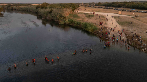 21/09/2021 foto dron migrantes México