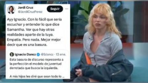 Samantha Hudson recuerda que "la meritocracia no existe" y la derecha se irrita al pinchar su mantra