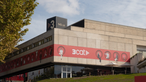 Fachada de la sede de 3cat, a 30 de octubre de 2023.