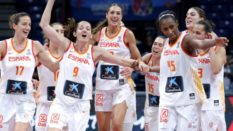 La selección española femenina de baloncesto. EFE