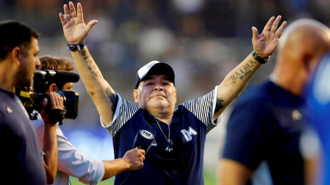 Fotografía de archivo fechada el 29 de febrero de 2020 de Diego Armando Maradona