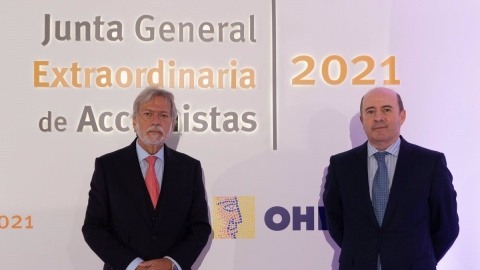 Luis Amodio, presidente de OHL, y José Antonio Fernández Gallar, consejero delegado.