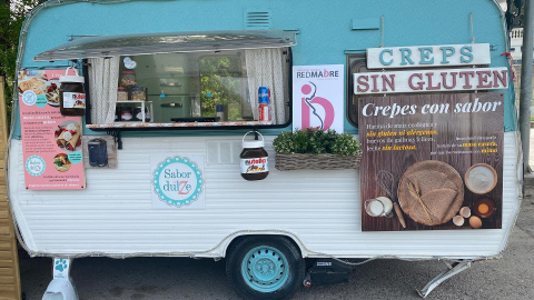 La primera ‘food track’ de crepes de Red Madre lleva tres fines de semana instalada en el Parque Grande de Zaragoza.