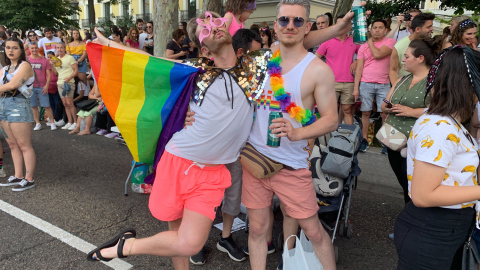 Asistentes a la manifestación del Orgullo LGTBI en Madrid 2019. /ESTEFANÍA ROSELLÓ