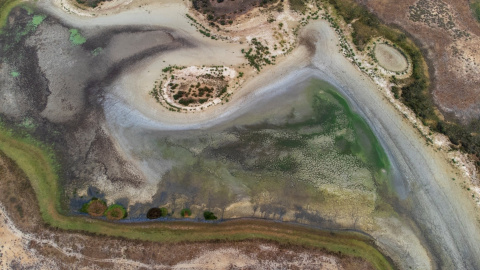 La laguna de Santa Olalla, este octubre.