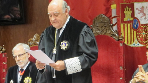 Joaquín Galve, presidente del Tribunal Superior de Justicia de Navarra, en una foto de archivo.