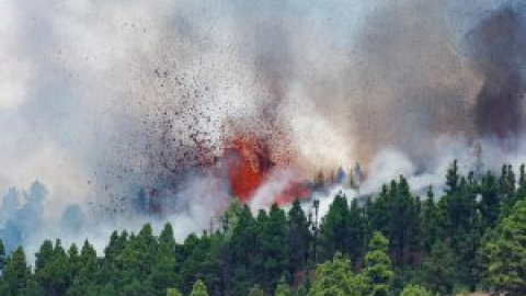 La erupción del volcán en imágenes