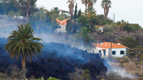 Avance de la lava en La Palma.