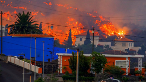 El avance de las coladas de lava en La Palma.