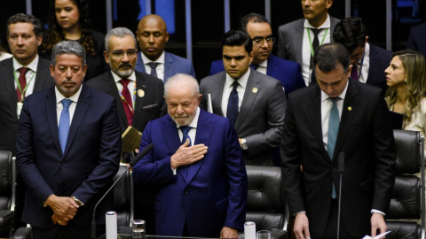 Lula da Silva, durante su toma de posesión como presidente de Brasil este 1 de enero de 2023.