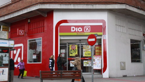 Un supermercado del grupo Dia en Madrid. E.P.