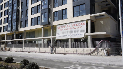 Vivienda en contrucción en Madrid.