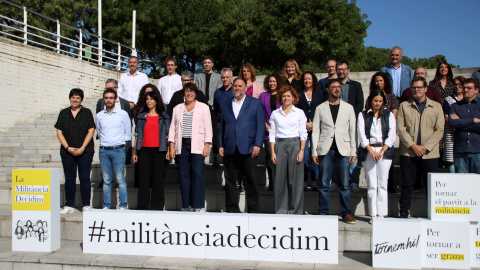 Militància Decidim en un acte a Trinitat Vella (Barcelona).