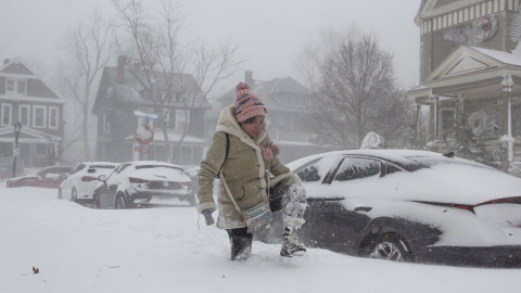 La tormenta Elliot provoca fuertes nevadas en Nueva York