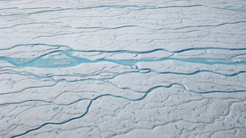 Panorámica del agua de deshielo de Groenlandia. EUROPA PRESS