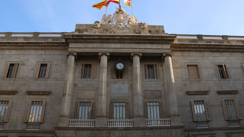 Façana de l'Ajuntament de Barcelona. / ACN