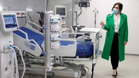 Díaz Ayuso recorre las instalaciones del nuevo complejo hospitalario.