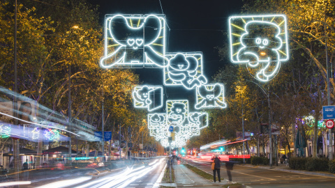 Enllumenat de Nadal de Barcelona, en la passada campanya