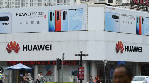 Una tienda de Huawei en la ciudad china de Nanning. /REUTERS